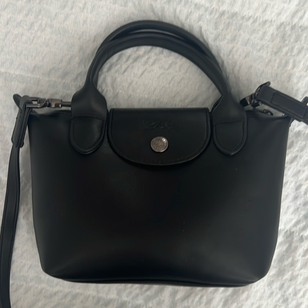 Le Pliage Xtra Top Handle XS Leather Crossbody